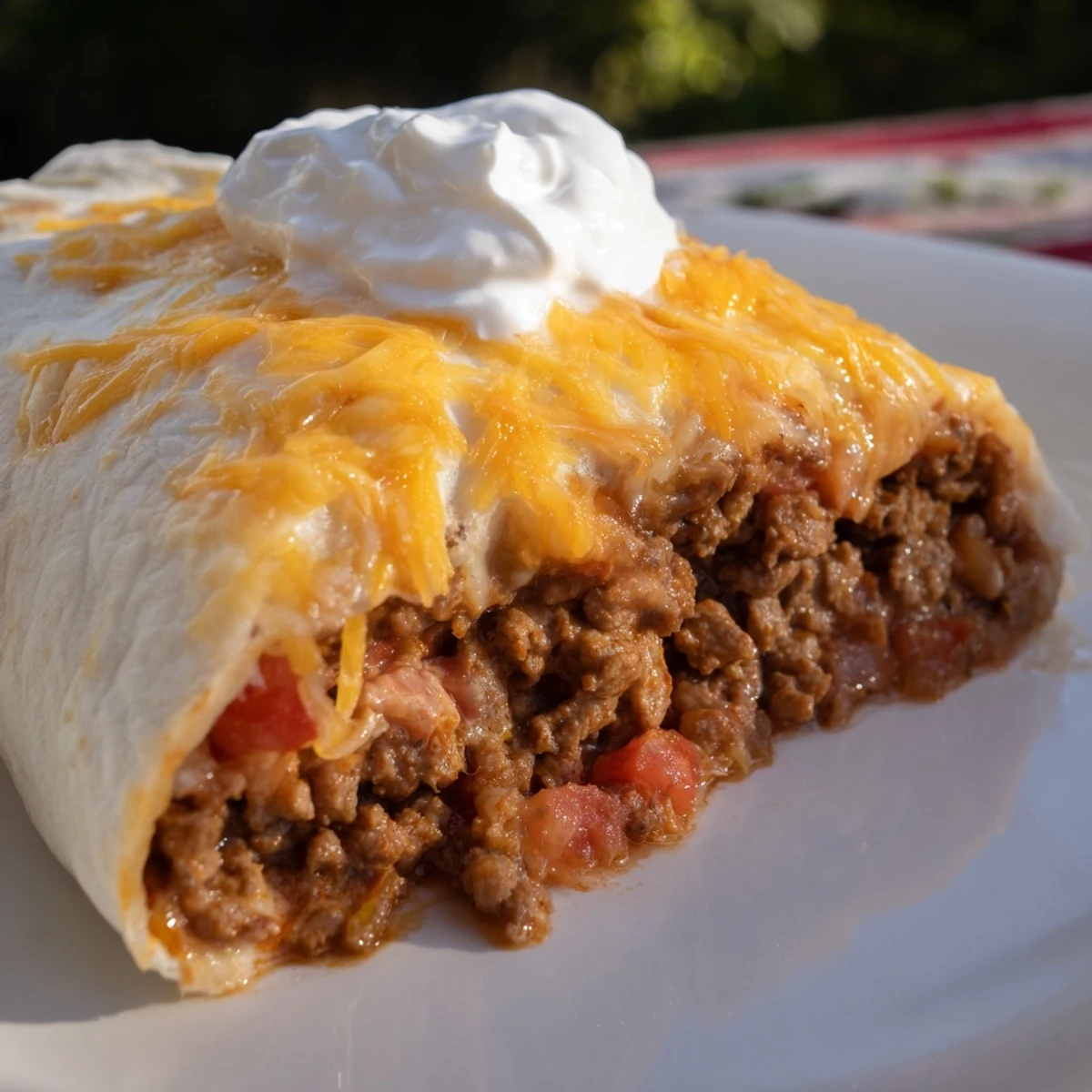 Beef Bean Burritos