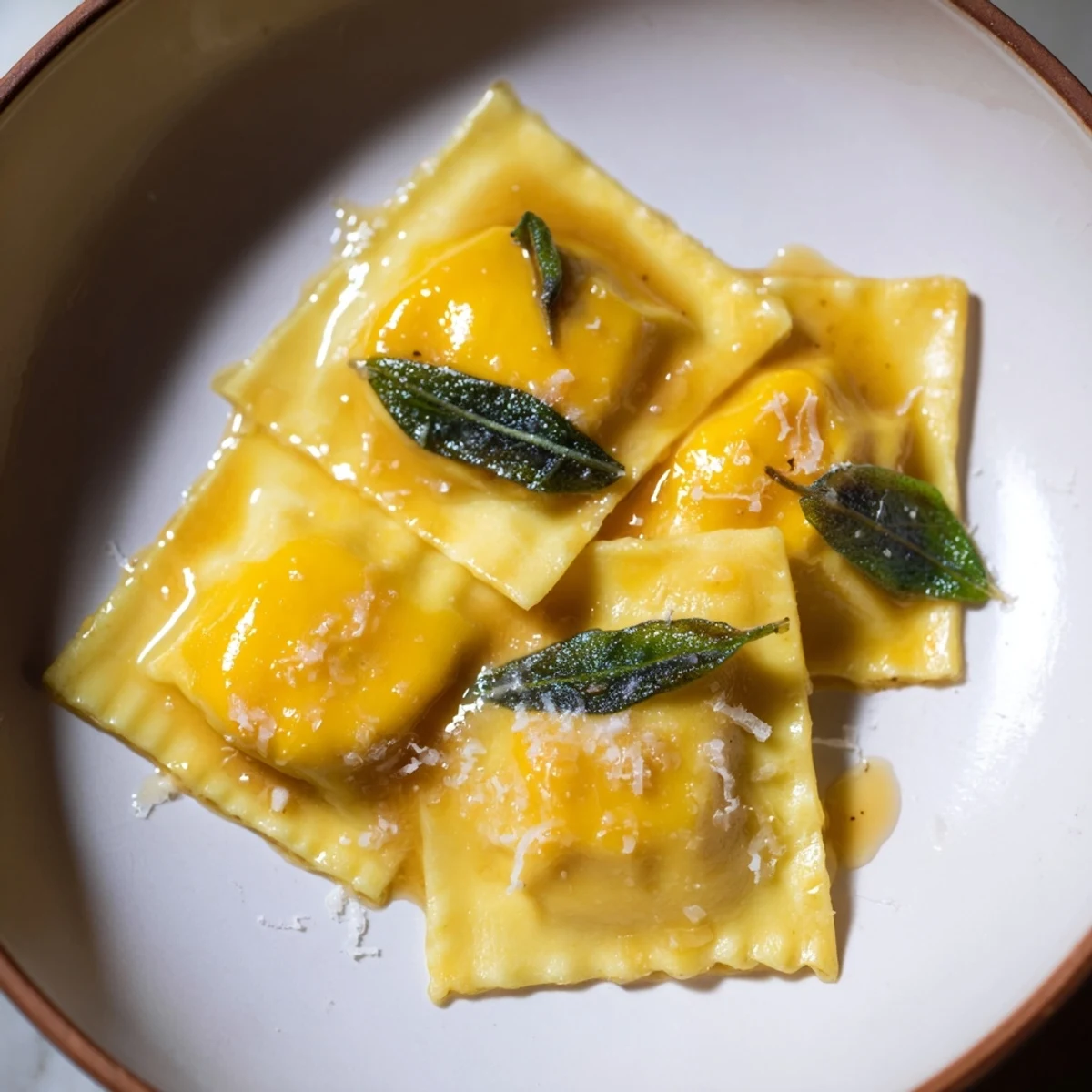 Butternut Squash Ravioli Dish