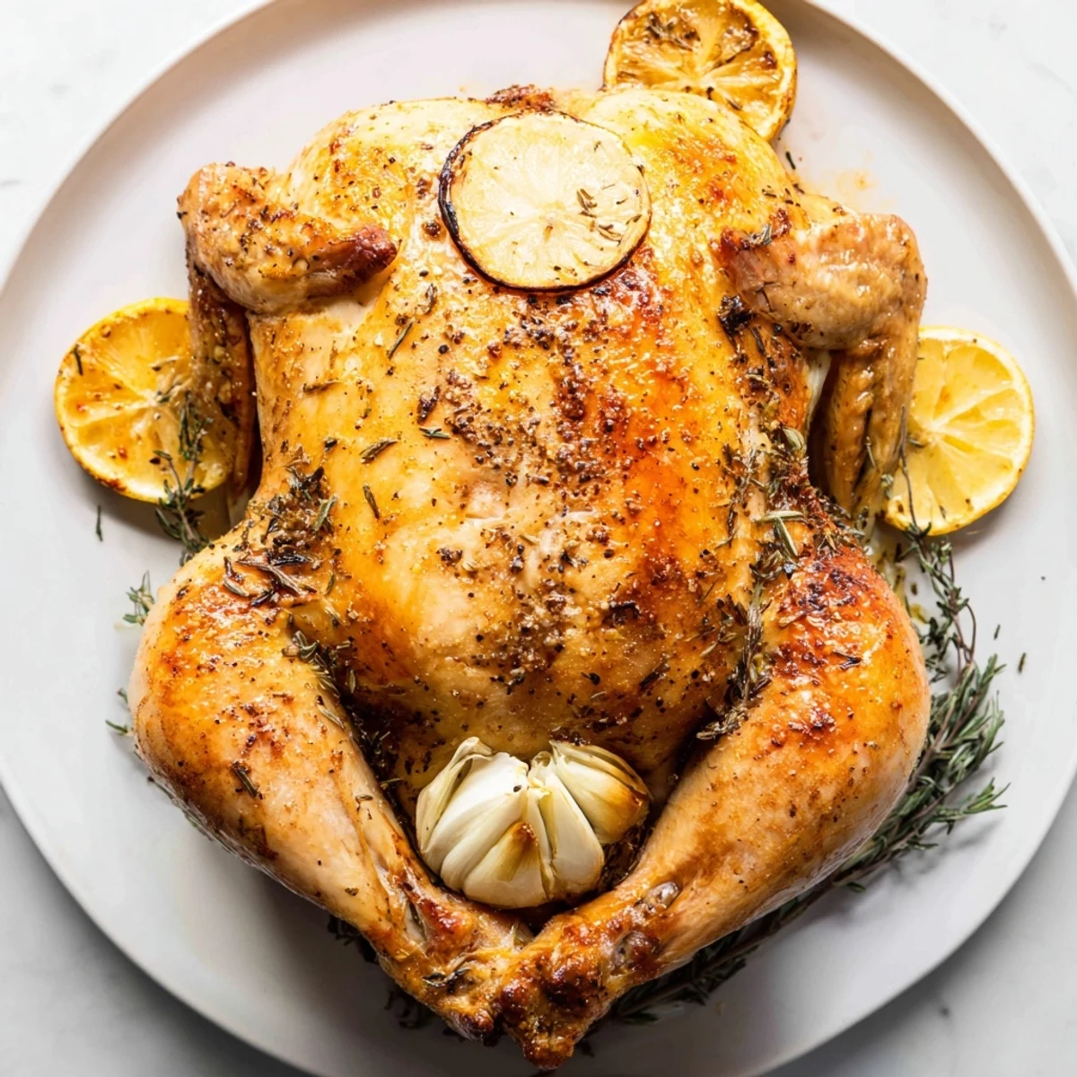 Lemon Garlic Roasted Chicken