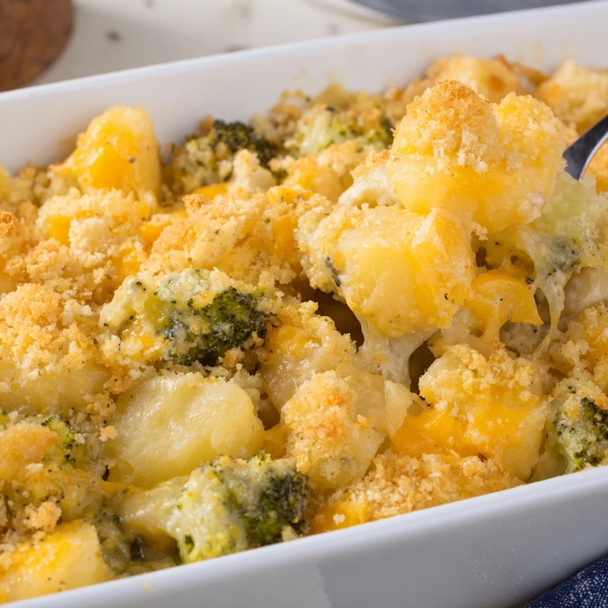 Cheesy Potato Broccoli Casserole