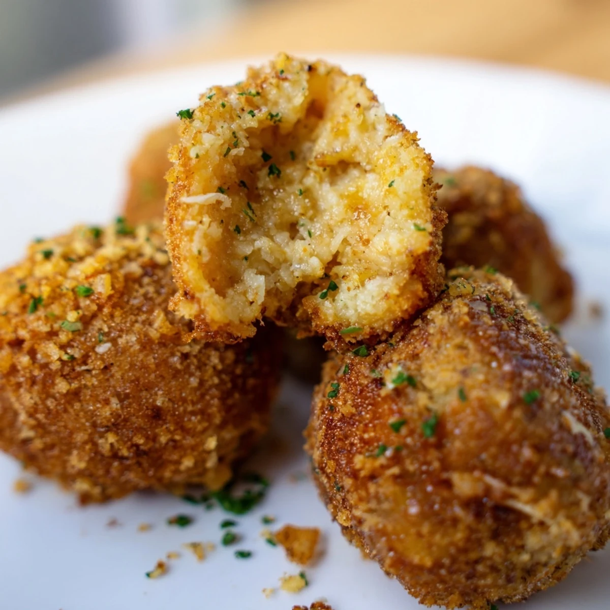 These delectable Crispy Bites are perfectly golden, promising a satisfyingly crunchy texture and warm interior.