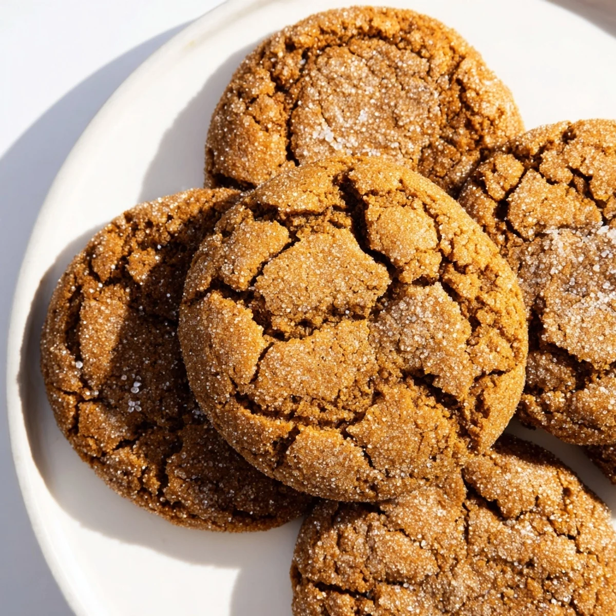 These soft spiced molasses cookies smell richly of ginger and cinnamon, perfect for a cozy dessert.
