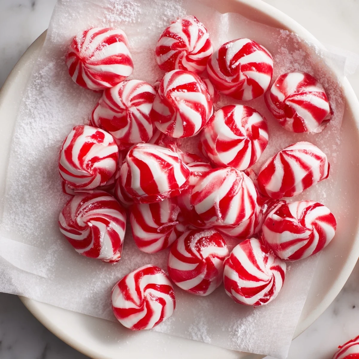 Enjoy the delightful crunch of homemade Peppermint Twist Candy, perfectly shaped for gift-giving.