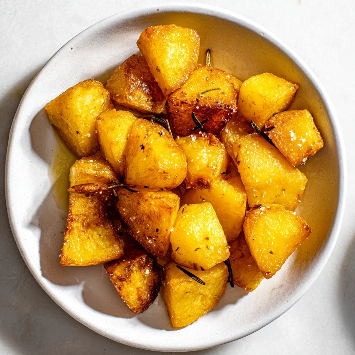 Imagine a plate of golden roast potatoes, hot from the oven, ideal for a hearty dinner.