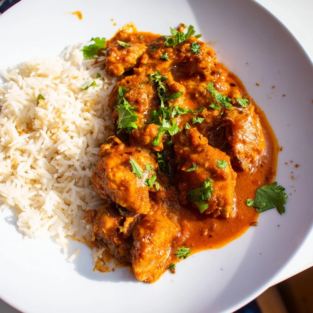 Tender chicken and rich tomato sauce comprise this flavorful Chicken Tikka Masala meal.