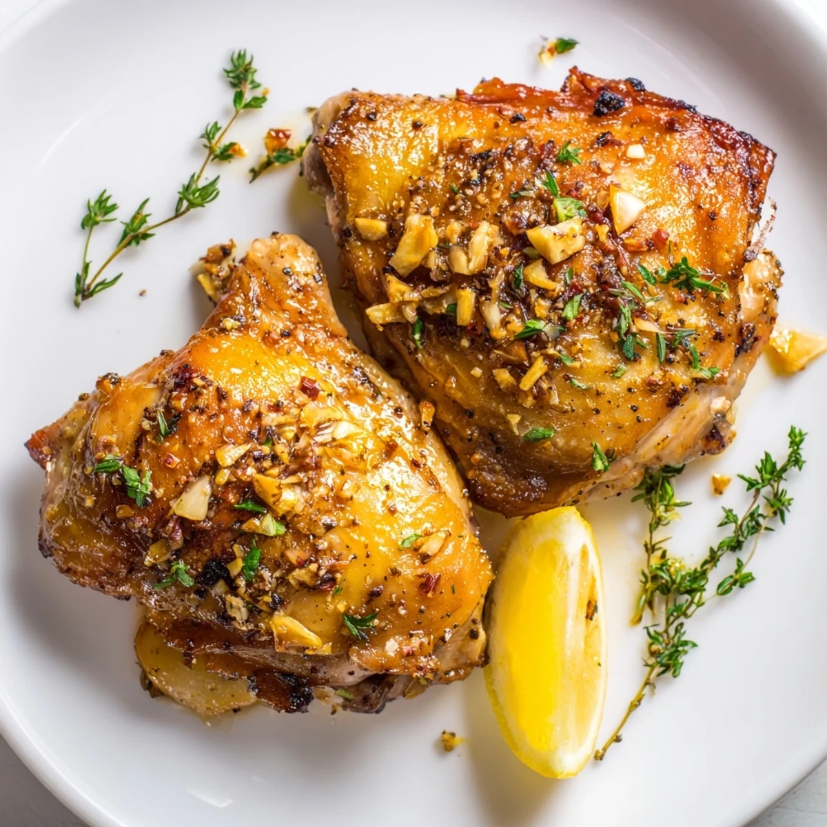 Lemon Garlic Roasted Chicken