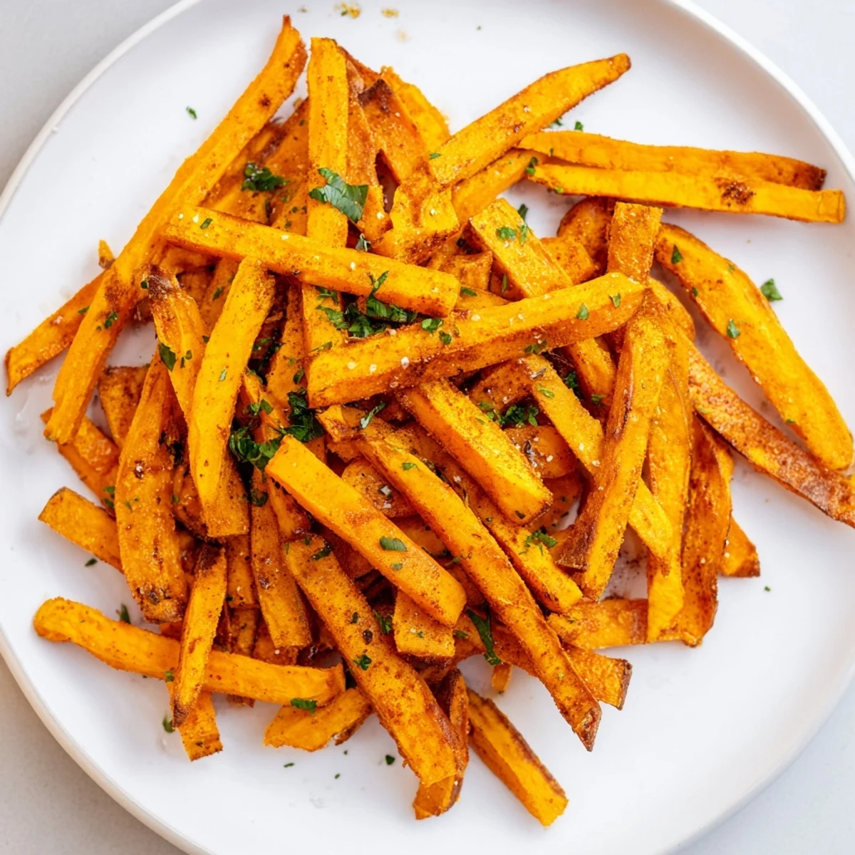 Air fryer sweet potato fries offer a delicious, healthy side dish, golden and temptingly crispy.