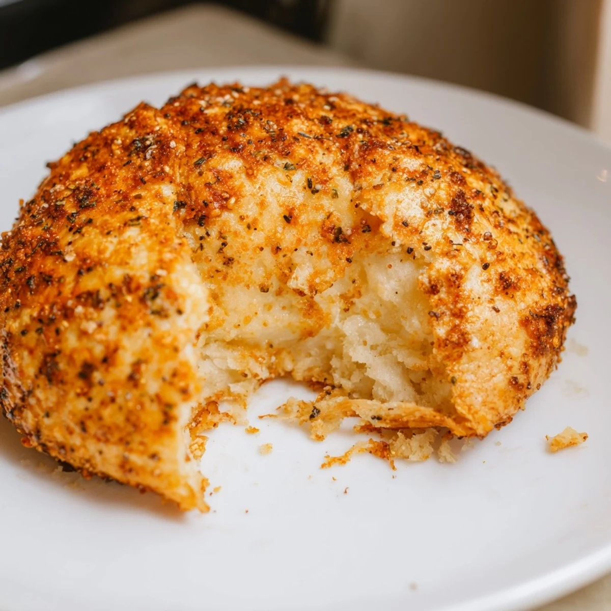 Golden-baked Savory Cheese Snack squares with melty cheddar and herbs on a cooling rack.