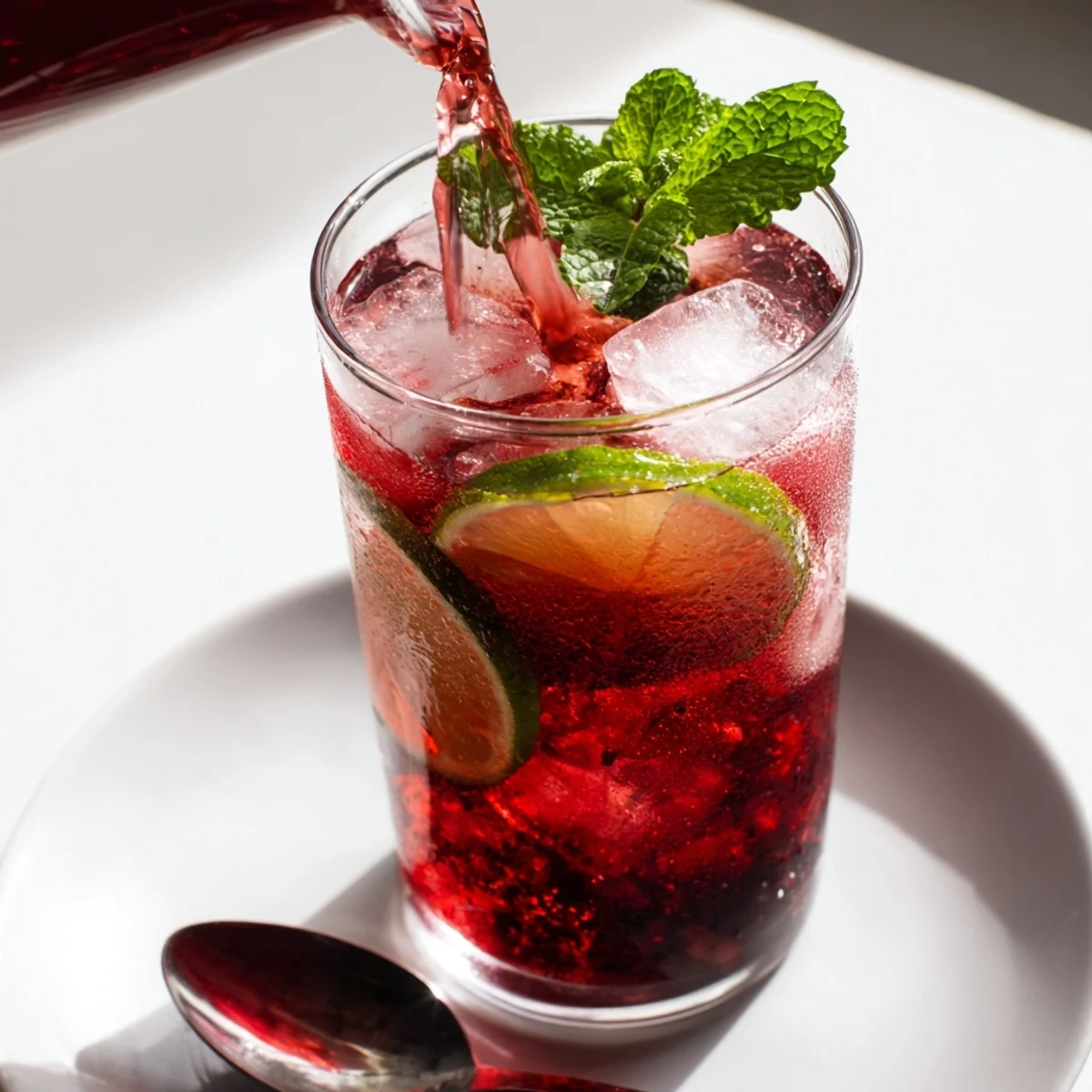 Hibiscus Iced Tea Lime