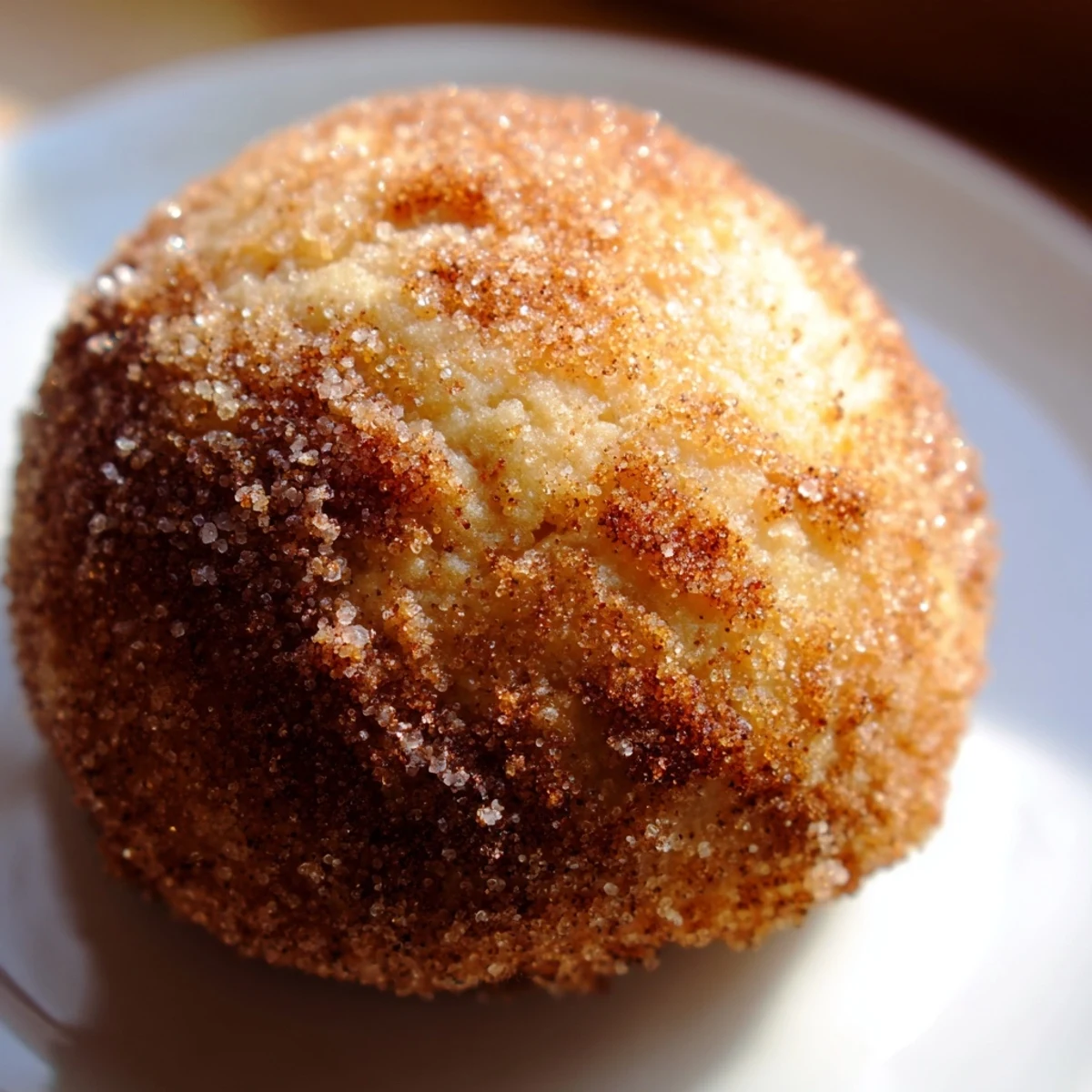 Warm apple stuffed pie bombs oozing melted caramel center dusted with sweet cinnamon sugar