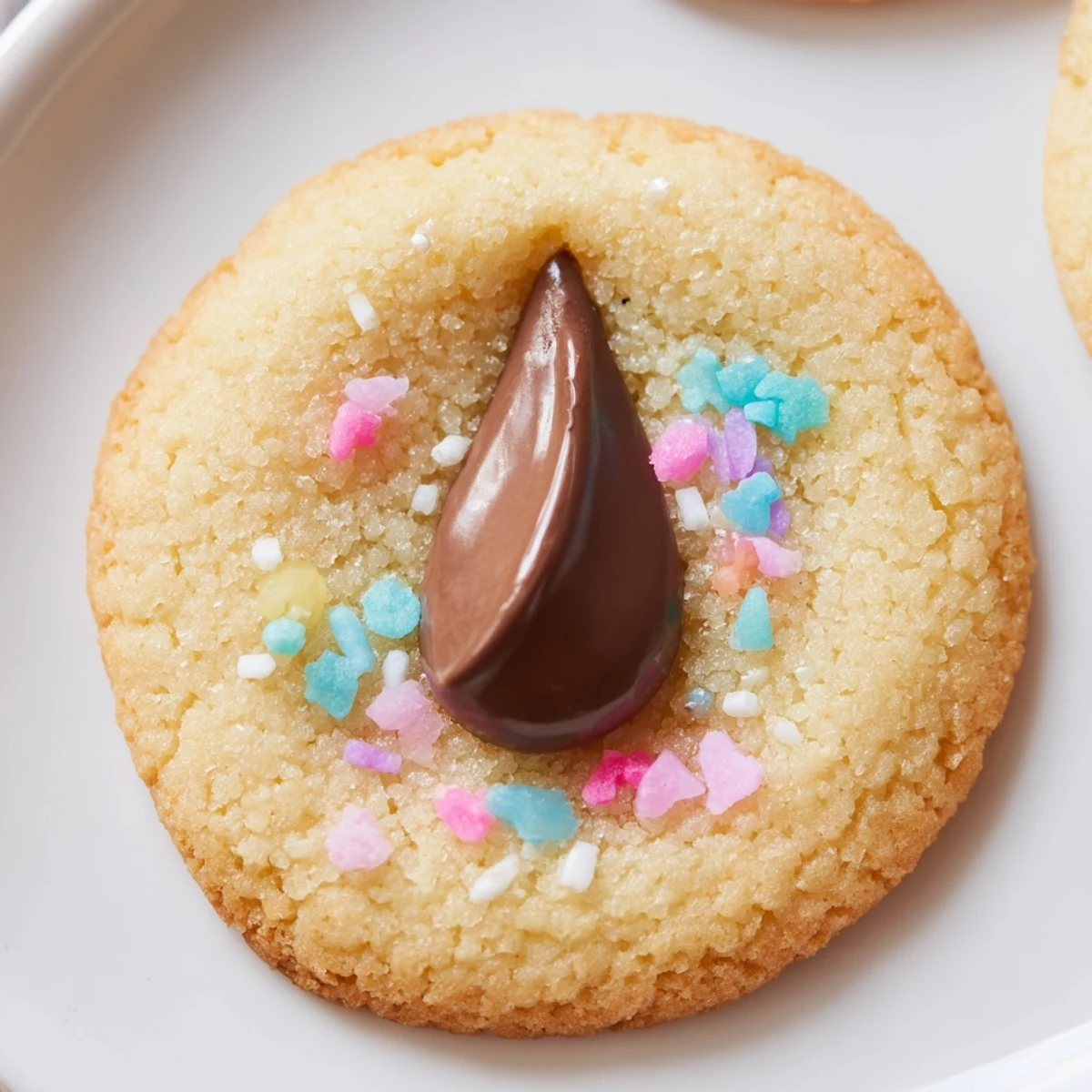 Golden Easter Blossom Cookies with melty chocolate centers and vibrant sugar coating arranged for spring celebrations.