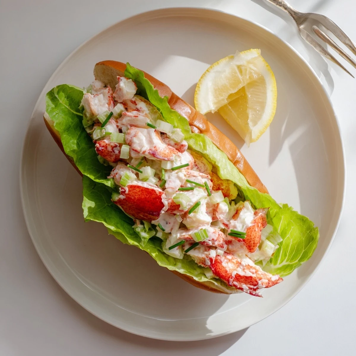 Summer ready Maine style lobster rolls stuffed with chunky lobster salad and served on crisp butter toasted buns
