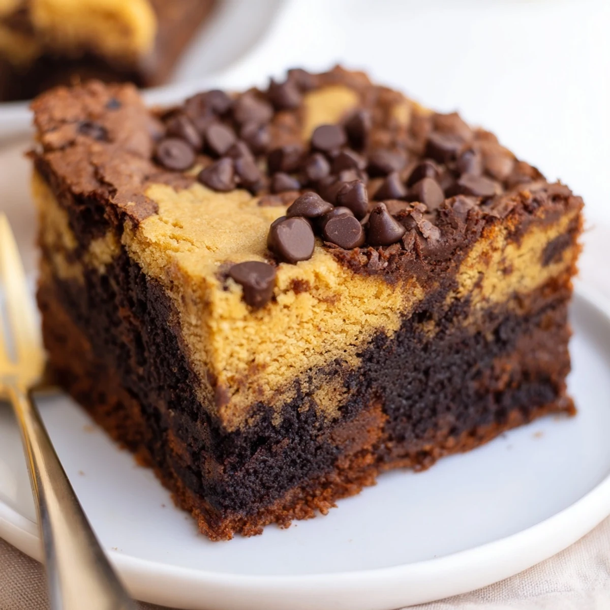 Serve Fudgy Chewy Brookies Recipe warm with vanilla ice cream, melting decadence  