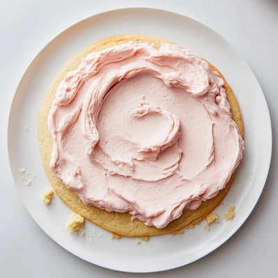 Giant Chilled Crumbl Sugar Cookies arranged on a marble counter, featuring soft centers and sweet vanilla aroma. 