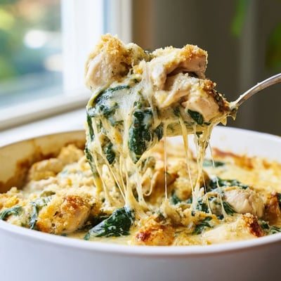 Creamy Chicken Spinach Casserole