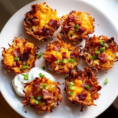 Cheesy Loaded Hashbrown Bites